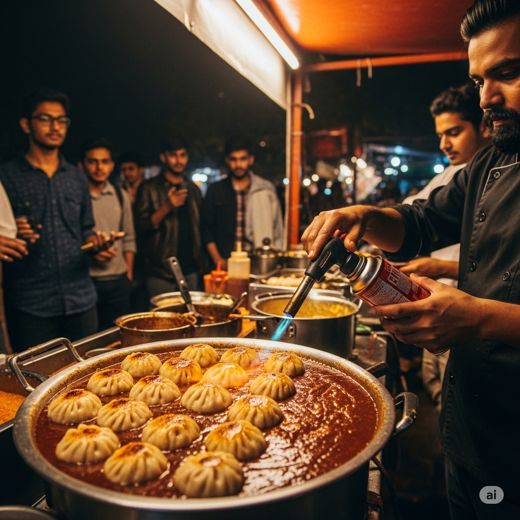Paneer Afghani Momos 
